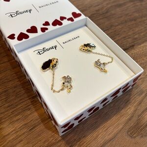 Baublebar Disney Lady and the Tramp Earrings Double Piercing New in Box